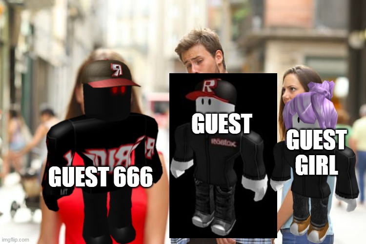 Roblox roblox girl guest Memes & GIFs - Imgflip