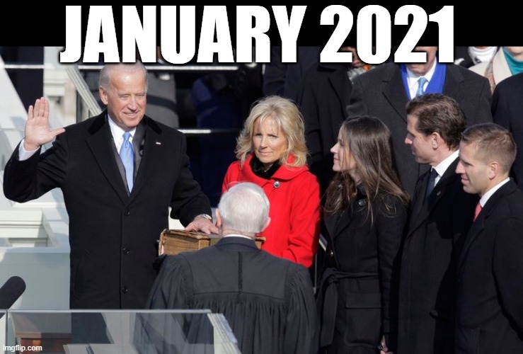 JOE BIDEN SWORN IN AS PRESIDENT OF THE UNITED STATES OF AMERICA | JANUARY 2021 | image tagged in joe biden,best day ever,president,usa,america,god bless | made w/ Imgflip meme maker