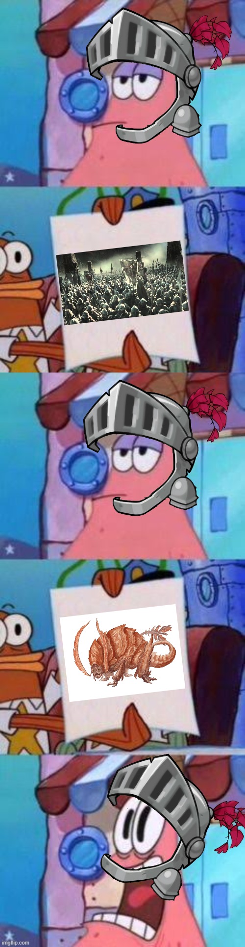 2-Stage Scared Patrick | image tagged in 2-stage scared patrick | made w/ Imgflip meme maker