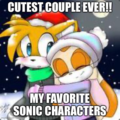 Taiream | CUTEST COUPLE EVER!! MY FAVORITE SONIC CHARACTERS | made w/ Imgflip meme maker
