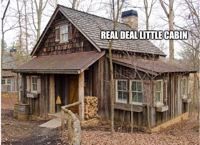 REAL DEAL LITTLE CABIN | made w/ Imgflip meme maker