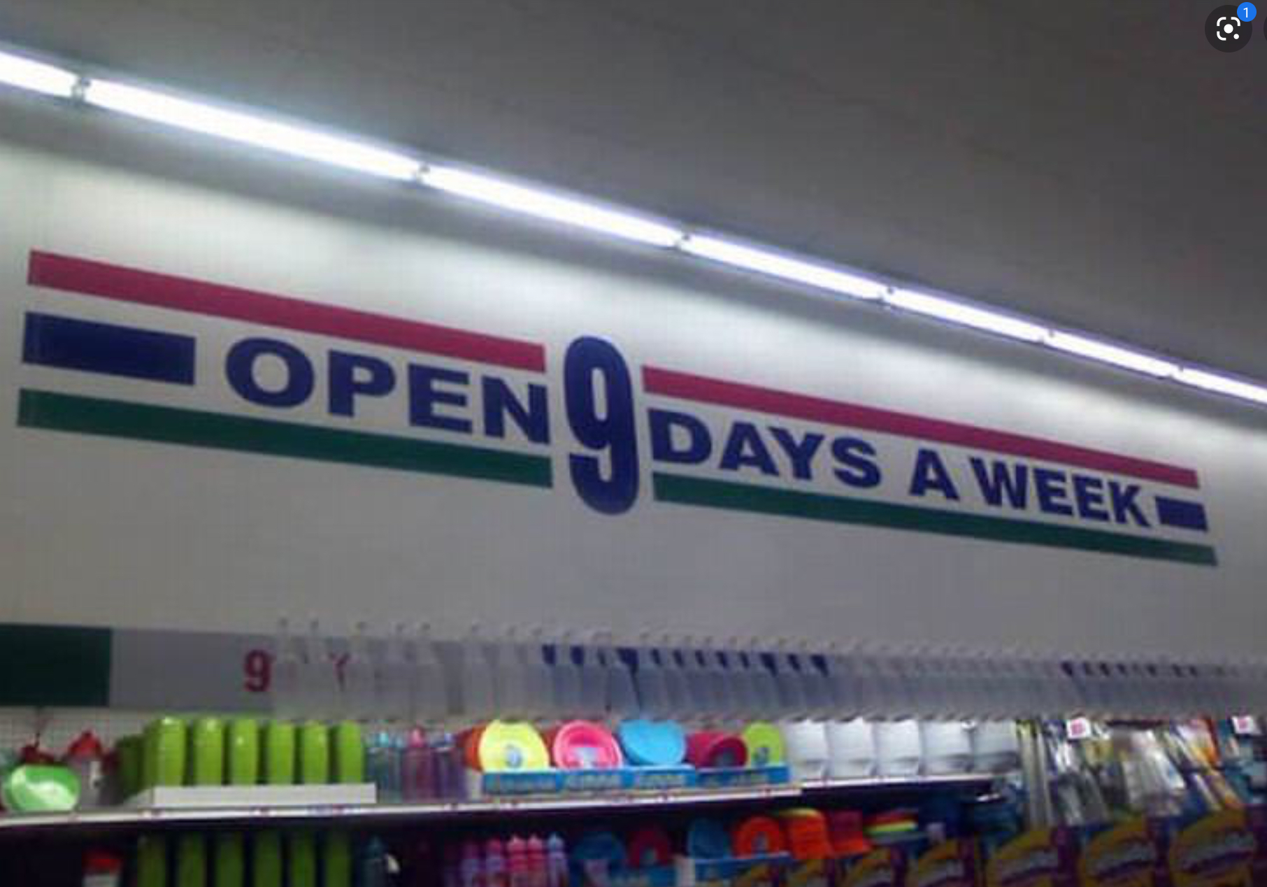 Open 9 days a week Blank Meme Template