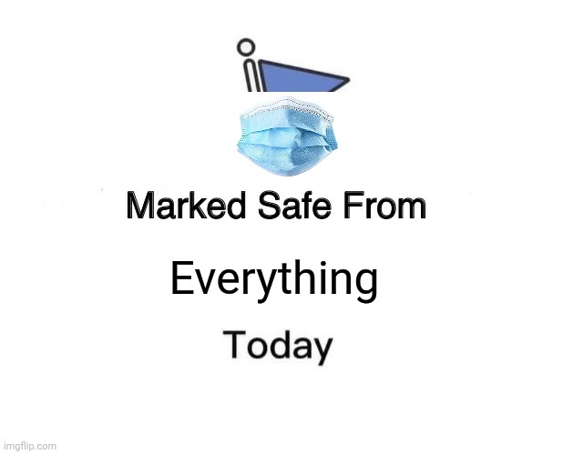 Marked Safe From | Everything | image tagged in memes,marked safe from | made w/ Imgflip meme maker