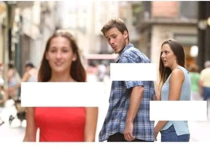 Distracted Boyfriend Template Blank Template Imgflip