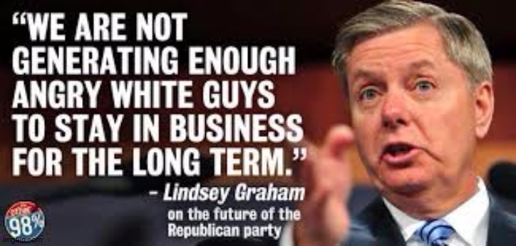 Who knew Lindsey Graham could tell the truth? | image tagged in republican,gop,old,angry,dead | made w/ Imgflip meme maker