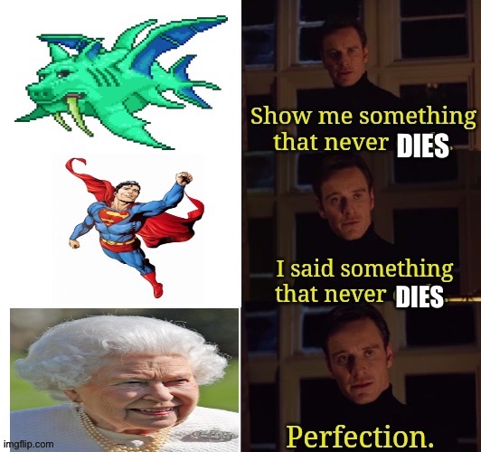 Something that never dies | image tagged in terraria,queen elizabeth | made w/ Imgflip meme maker