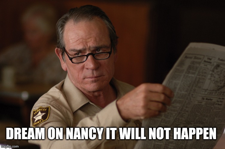 say what? | DREAM ON NANCY IT WILL NOT HAPPEN | image tagged in say what | made w/ Imgflip meme maker