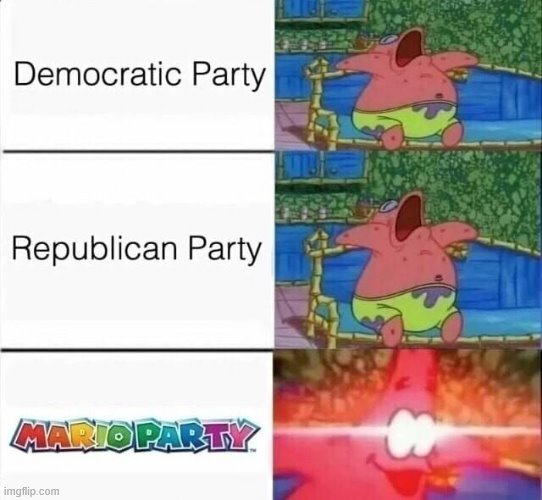 Sorry I had to | image tagged in democrats,republican,mario | made w/ Imgflip meme maker
