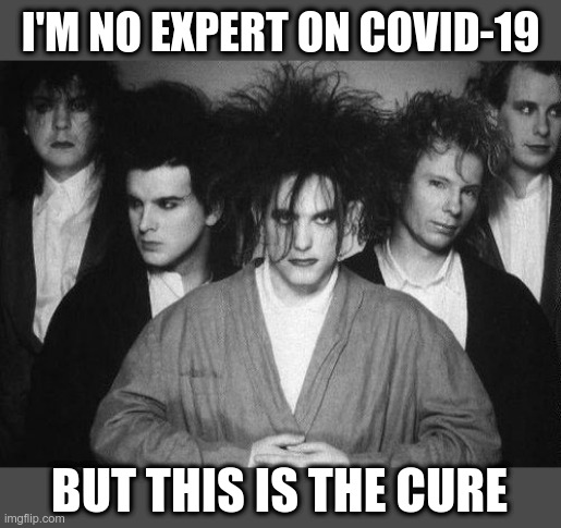 Truth | I'M NO EXPERT ON COVID-19; BUT THIS IS THE CURE | image tagged in covid-19,the cure,1980's,corona virus | made w/ Imgflip meme maker
