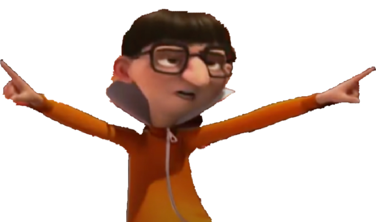 Vector Pointing Out (Transparent) Blank Meme Template