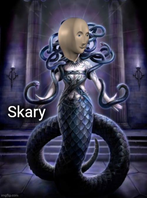 Skary | image tagged in skary | made w/ Imgflip meme maker