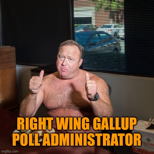RIGHT WING GALLUP POLL ADMINISTRATOR | made w/ Imgflip meme maker