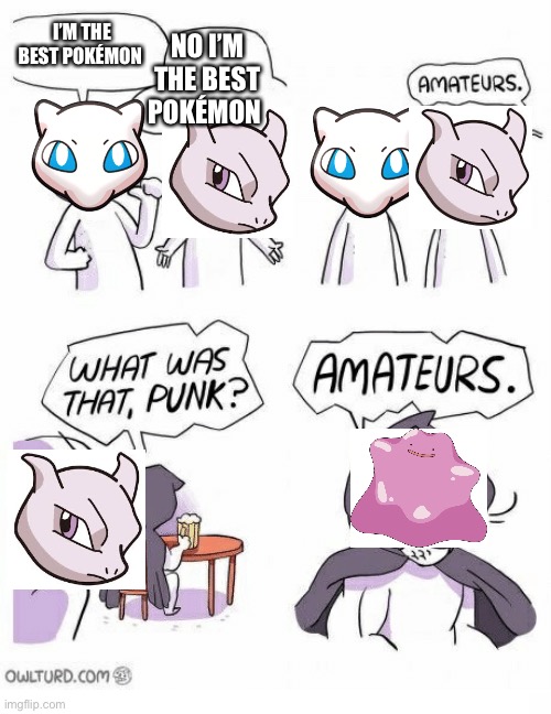Pokémon Chat | I’M THE BEST POKÉMON; NO I’M THE BEST POKÉMON | image tagged in amateurs,pokemon | made w/ Imgflip meme maker