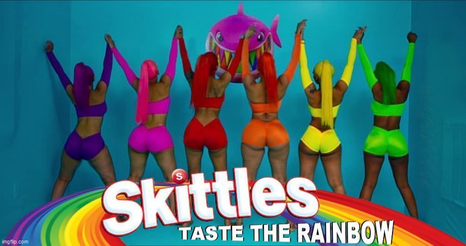 image tagged in tekashi 69,skittles,candy,rainbow,taste the rainbow,6ix9ine | made w/ Imgflip meme maker