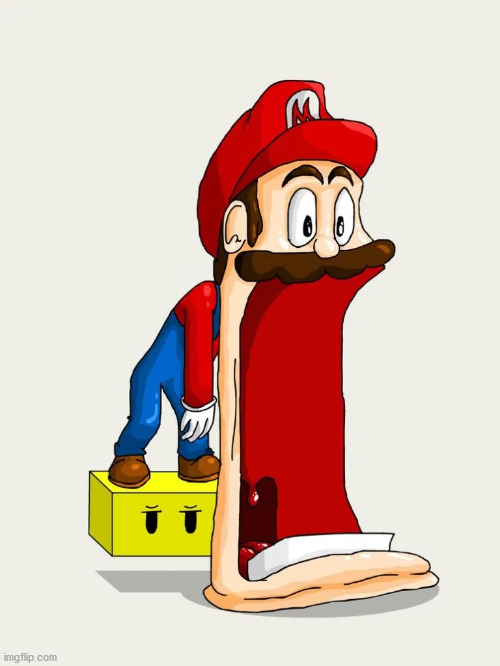 Mario Drop Jaw | image tagged in mario drop jaw | made w/ Imgflip meme maker