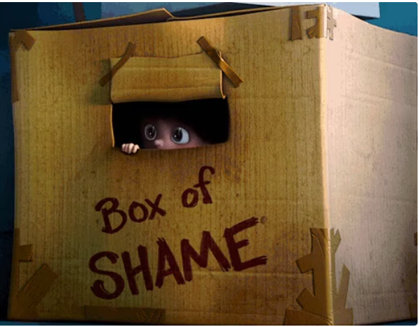 box of shame Blank Meme Template