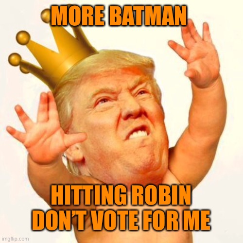 MORE BATMAN HITTING ROBIN DON’T VOTE FOR ME | made w/ Imgflip meme maker