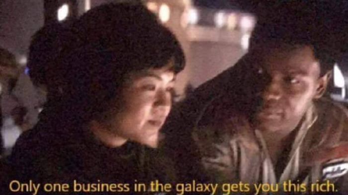 Only one business in the Galaxy makes you this rich Blank Meme Template