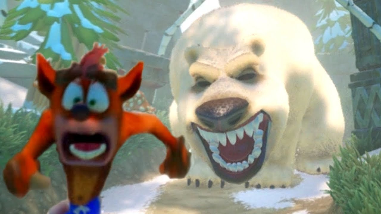 Crash Being Chased Blank Meme Template