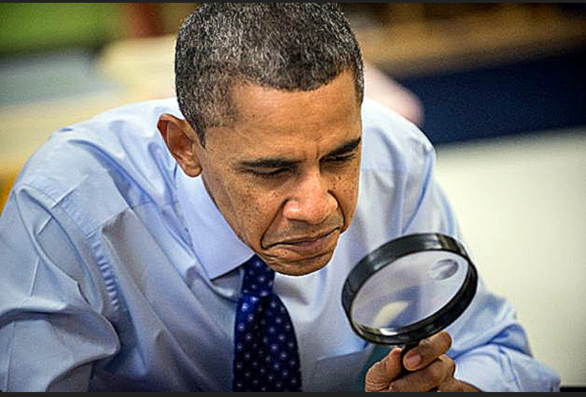 Obama looking for something Blank Meme Template
