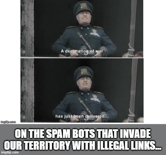 War Declared on Spam Bots Imgflip