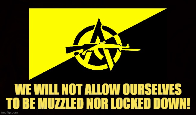 PROTEST AGAINST LOCKDOWN! | WE WILL NOT ALLOW OURSELVES TO BE MUZZLED NOR LOCKED DOWN! | image tagged in covid-19,coronavirus,trump,governors,lockdown,protest | made w/ Imgflip meme maker