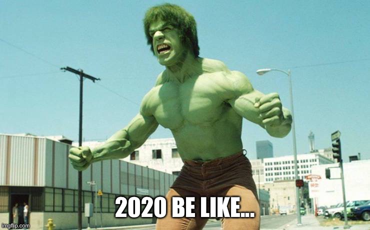 2020 Hulk | 2020 BE LIKE... | image tagged in hulk | made w/ Imgflip meme maker