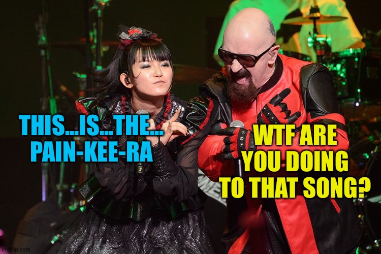 THIS...IS...THE...
PAIN-KEE-RA WTF ARE YOU DOING TO THAT SONG? | made w/ Imgflip meme maker