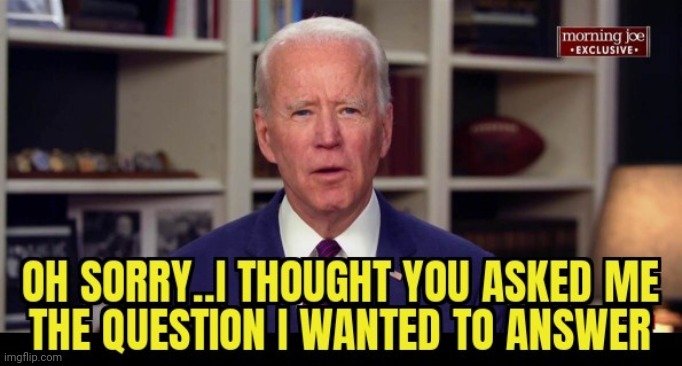 OBLIVIOUS BIDEN | image tagged in joe biden,interview,election 2020 | made w/ Imgflip meme maker