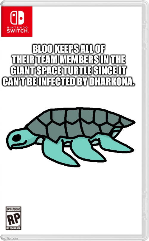 “WE’RE PUTTING THIS BIG [REDACTED] IN THE ARK.” | BLOO KEEPS ALL OF THEIR TEAM MEMBERS IN THE GIANT SPACE TURTLE SINCE IT CAN’T BE INFECTED BY DHARKONA. | made w/ Imgflip meme maker