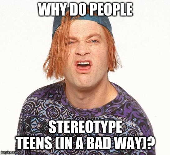 We are SO MUCH MORE | WHY DO PEOPLE; STEREOTYPE TEENS (IN A BAD WAY)? | image tagged in kevin the teenager | made w/ Imgflip meme maker