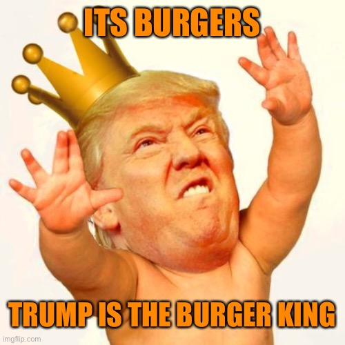 ITS BURGERS TRUMP IS THE BURGER KING | made w/ Imgflip meme maker