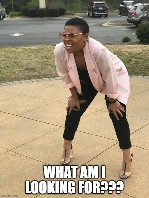 Post Installation Inspection | WHAT AM I LOOKING FOR??? | image tagged in black woman squinting | made w/ Imgflip meme maker