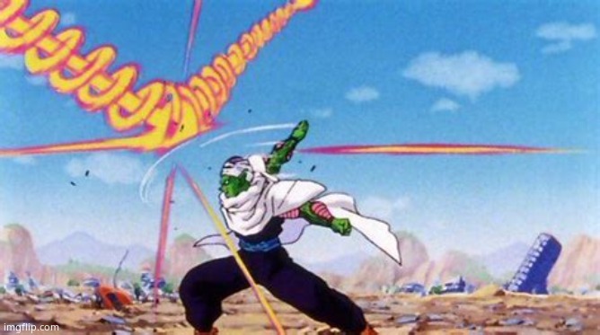 piccolo deflecting balls | image tagged in piccolo deflecting balls | made w/ Imgflip meme maker