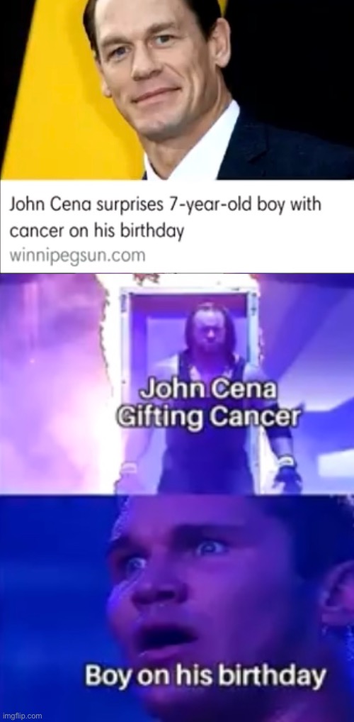 I think I read this wrong | image tagged in memes,funny,john cena,wwe,shocked face | made w/ Imgflip meme maker