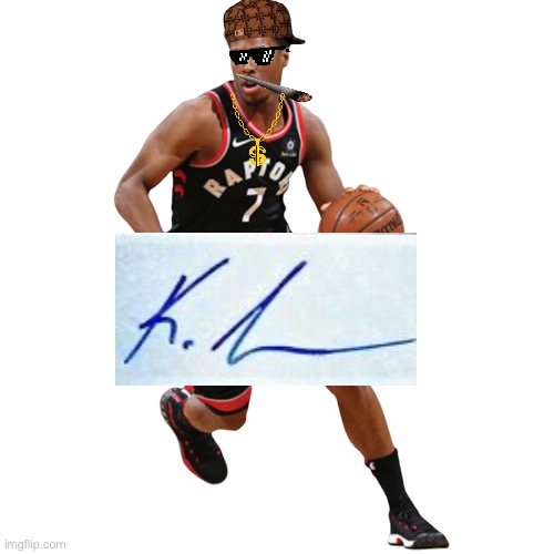 Gangsta Lowry | image tagged in basketball | made w/ Imgflip meme maker