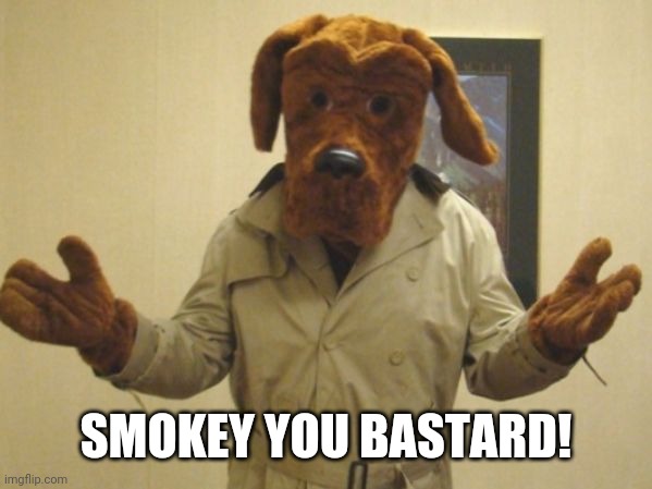 McGruff | SMOKEY YOU BASTARD! | image tagged in mcgruff | made w/ Imgflip meme maker