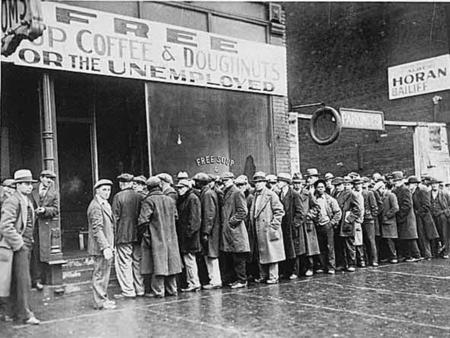 Foodbank Line: 1932 vs. 2020 Blank Meme Template