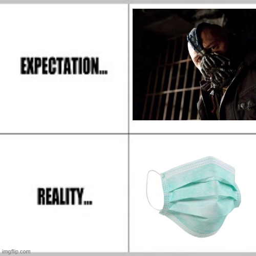 When They Say Masks Are Mandatory... | image tagged in expectation vs reality | made w/ Imgflip meme maker