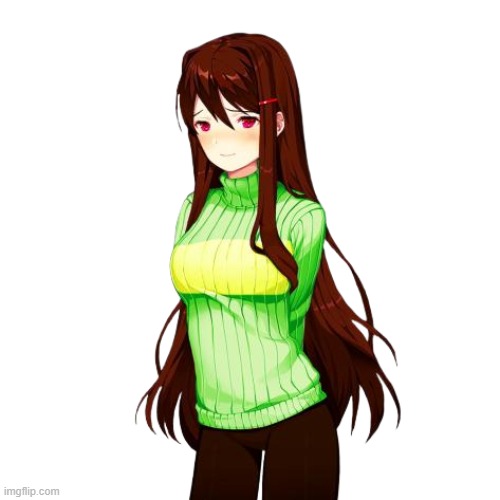 This is a cursed image | image tagged in yuri,chara,gaming,cursed image,guys help there's a man with a knife under my desk forcing me to make this meme | made w/ Imgflip meme maker