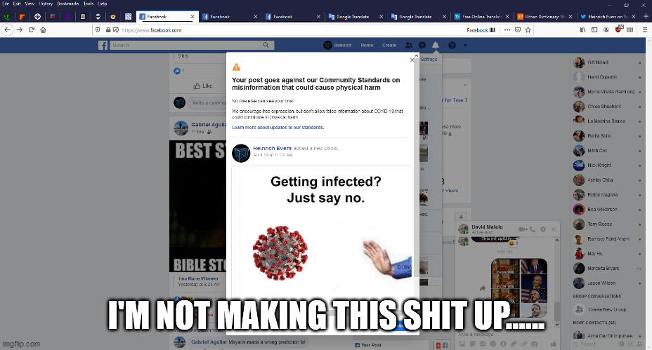 I'M NOT MAKING THIS SHIT UP...... | image tagged in facebook | made w/ Imgflip meme maker