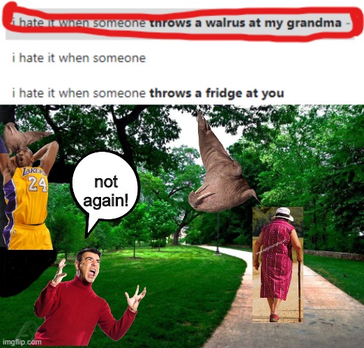 NOT AGAIN, KOBE!!! | not
again! | image tagged in not again | made w/ Imgflip meme maker