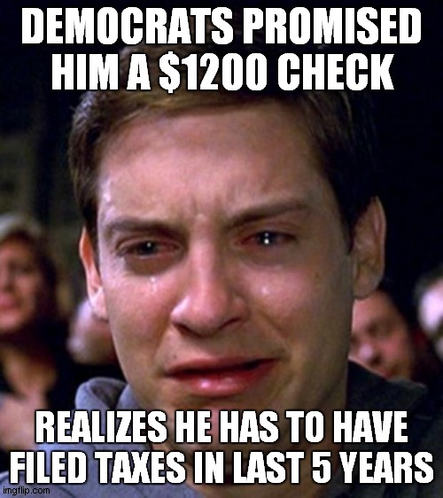 Stimulus Check?  Not | image tagged in toby,stimulus,check,cash,lockdown,liberals | made w/ Imgflip meme maker