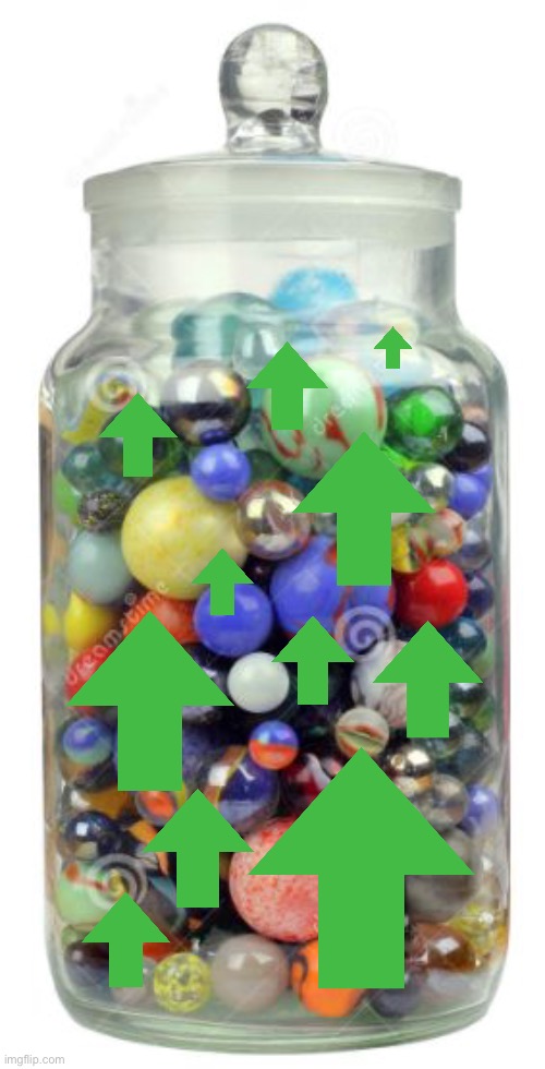 jar of marbles | image tagged in jar of marbles | made w/ Imgflip meme maker