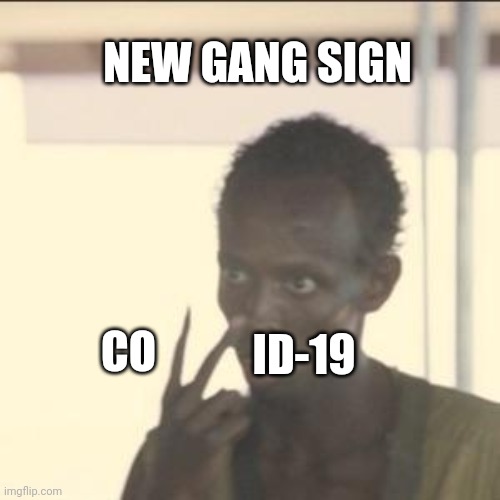 Look At Me Meme | NEW GANG SIGN; ID-19; CO | image tagged in memes,look at me | made w/ Imgflip meme maker