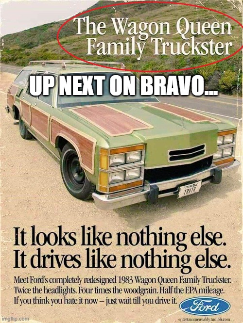 Next on the Bravo network | UP NEXT ON BRAVO... | image tagged in bravo,ford,lgbt,cars,television | made w/ Imgflip meme maker