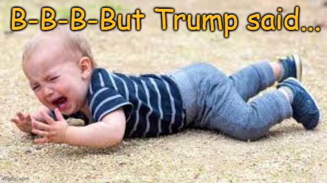 B-B-B-But Trump said... | made w/ Imgflip meme maker