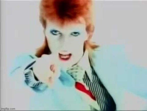 David bowie pointing | image tagged in david bowie pointing | made w/ Imgflip meme maker