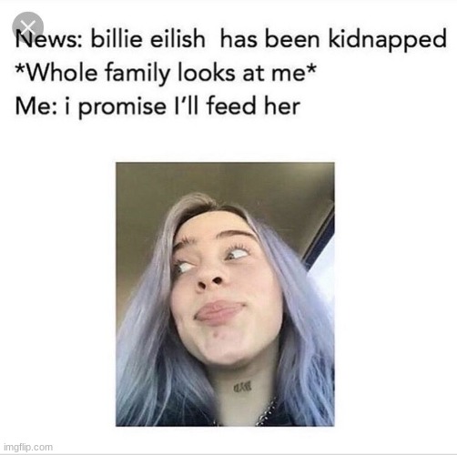 image tagged in billie eilish | made w/ Imgflip meme maker