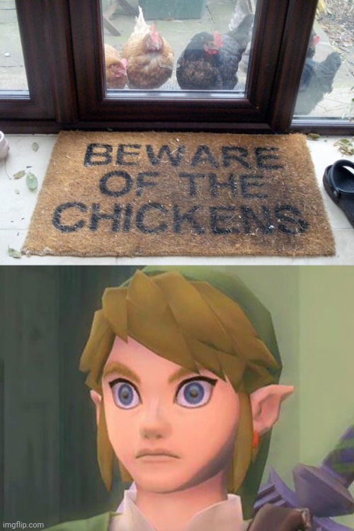 NOT GOING THERE | image tagged in zelda,memes,link,legend of zelda,chicken | made w/ Imgflip meme maker